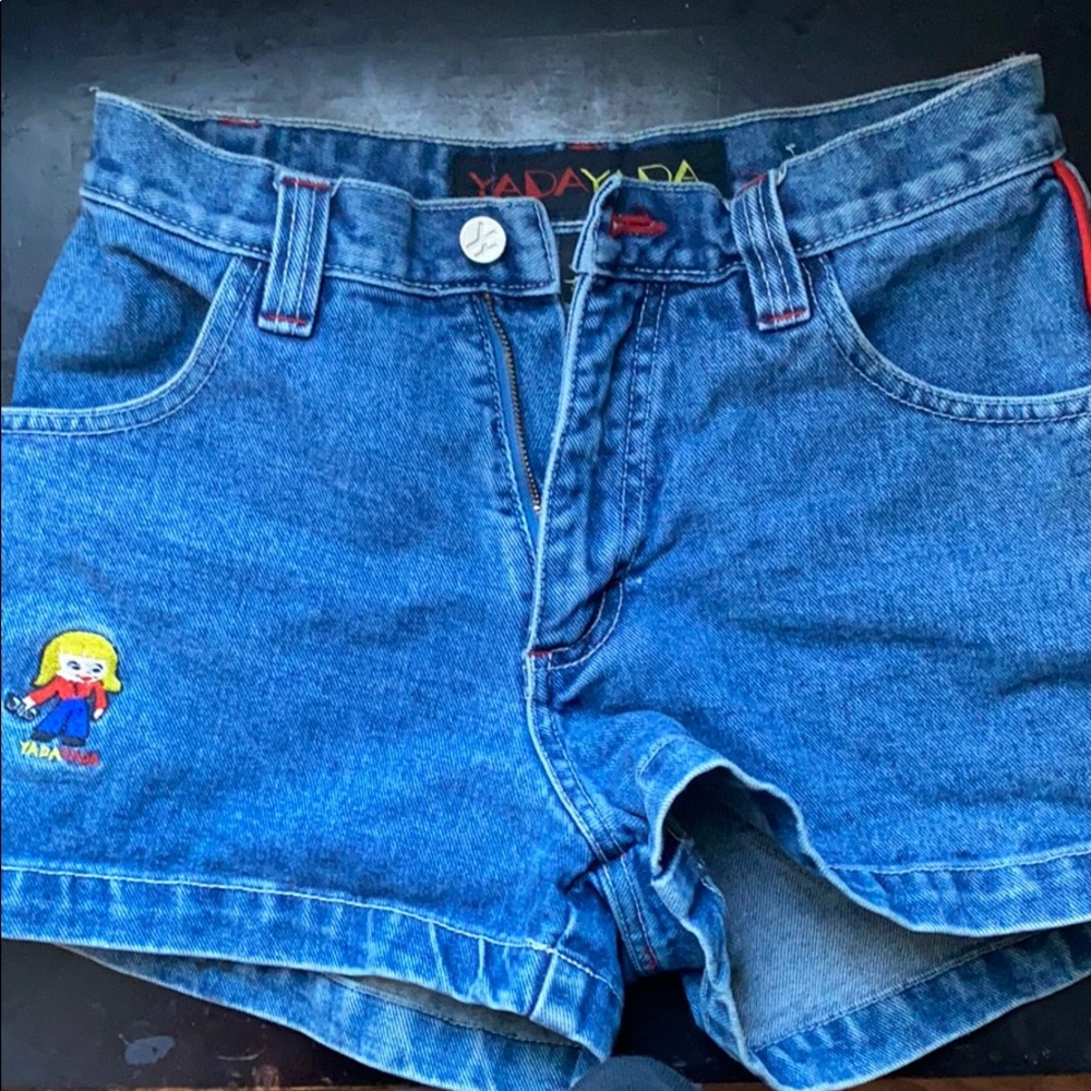 mom denim jeans shorts